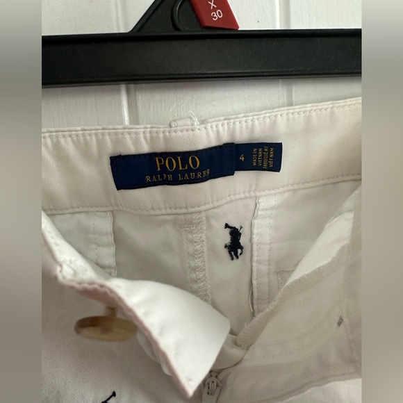 Polo Ralph Lauren logo shorts, white, size 4 - Picture 5 of 5